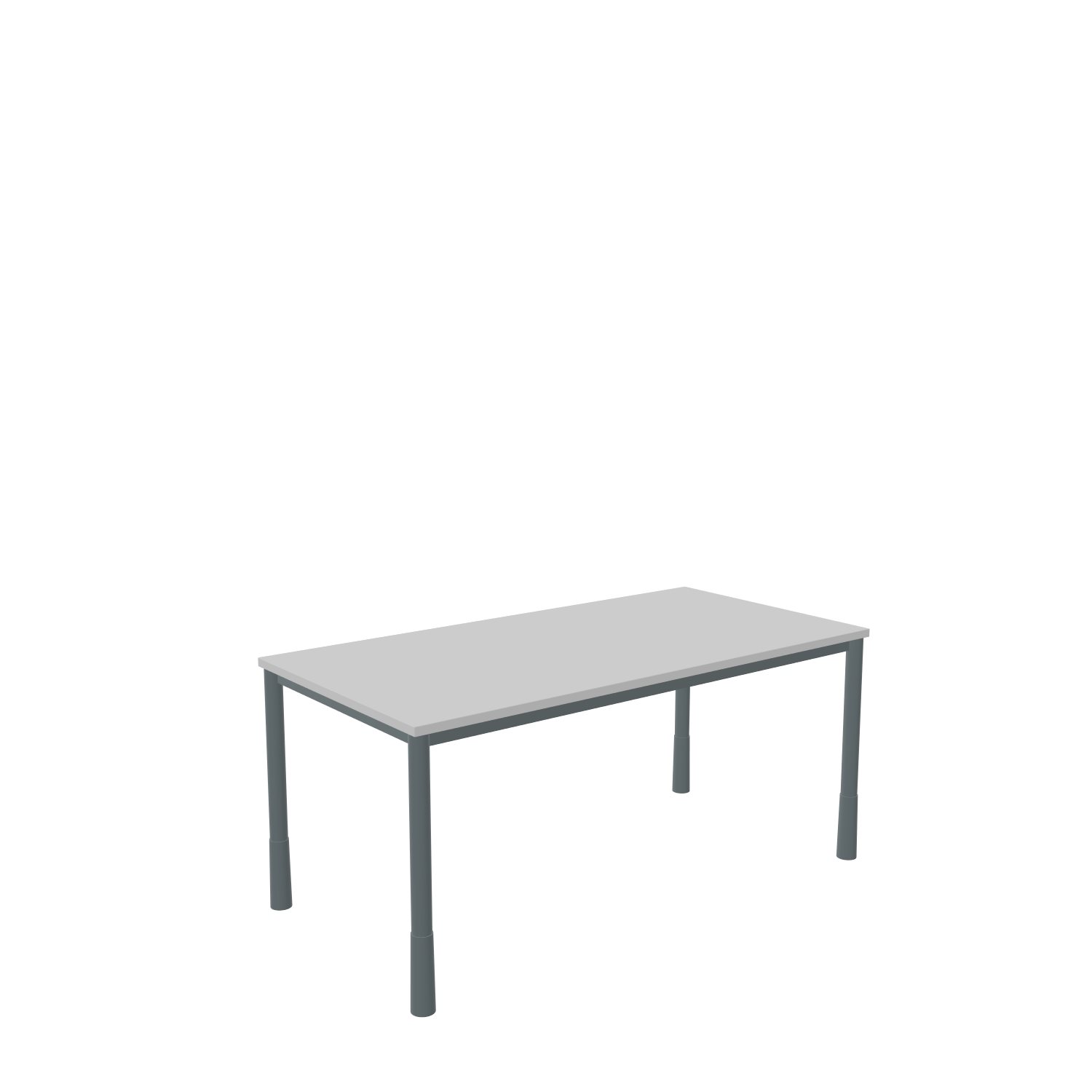 Schreibtisch-Rundrohr-Tarragona-160-80-officegrau-schwarz-bmsofort-1 Tarragona Rechtecktisch