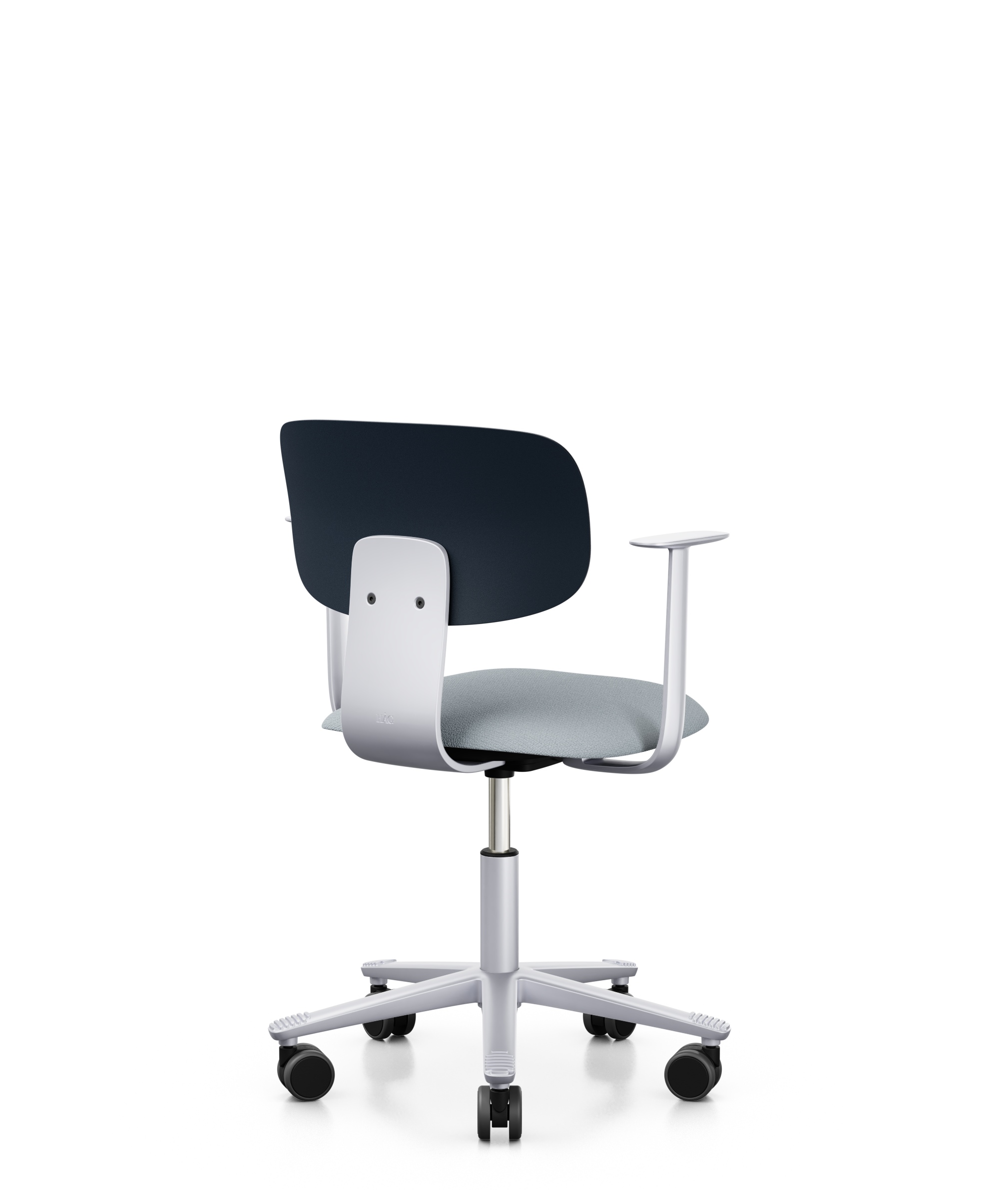 Arbeitsstuhl-Tion-Sitz-gepolstert-dunkelblau-silber-hellgrau-bmsofort-3 Homeofficestuhl Tion Sitz gepolstert