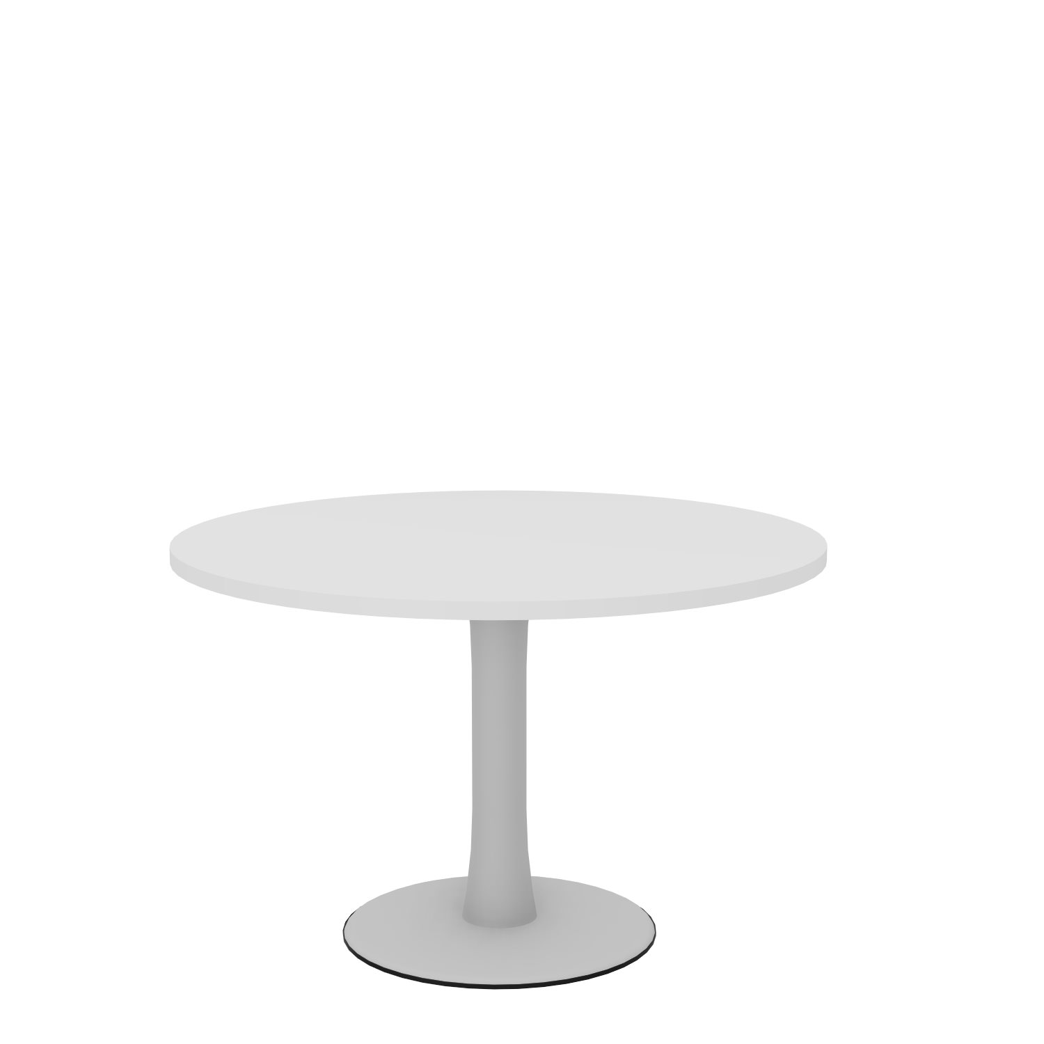 Besprechungstisch-rund-120-weiss-silber-bmsofort-1 Kommunikation Konferenztisch rund