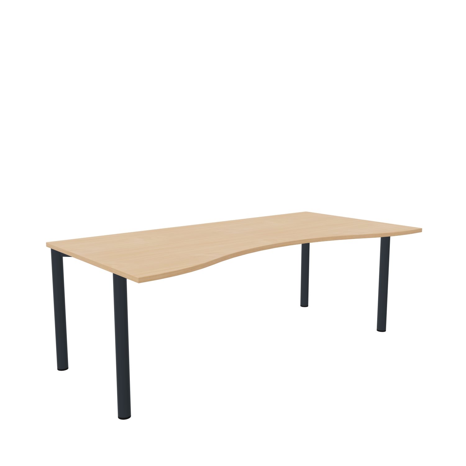 Bogentisch-Imola-4-200-100-buche-anthrazit-bmsofort-1 Imola Freiformtisch