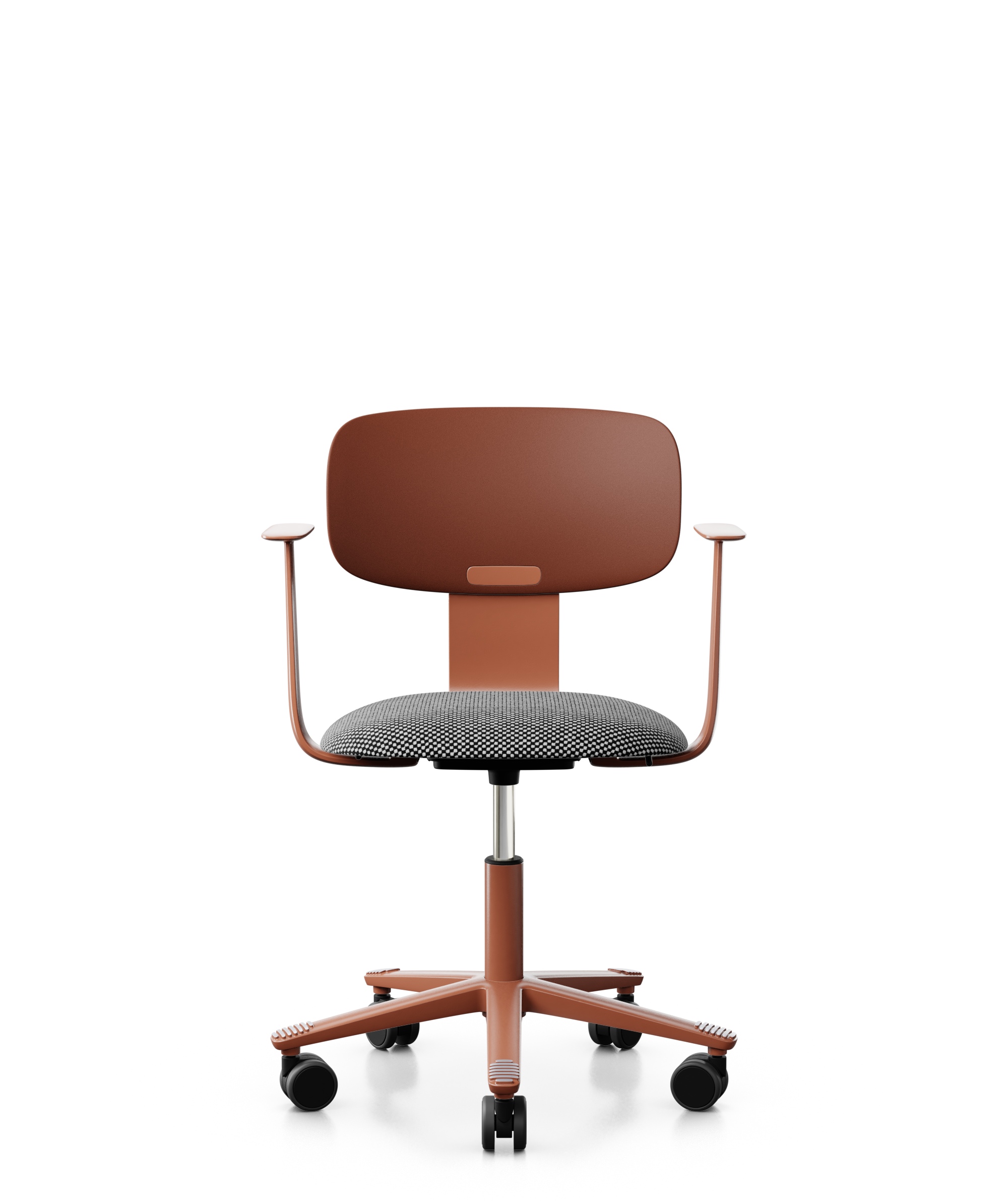 Arbeitsstuhl-Tion-Sitz-gepolstert-kastanie-rose-schwarz-weiss-bmsofort-1 Homeofficestuhl Tion Sitz gepolstert