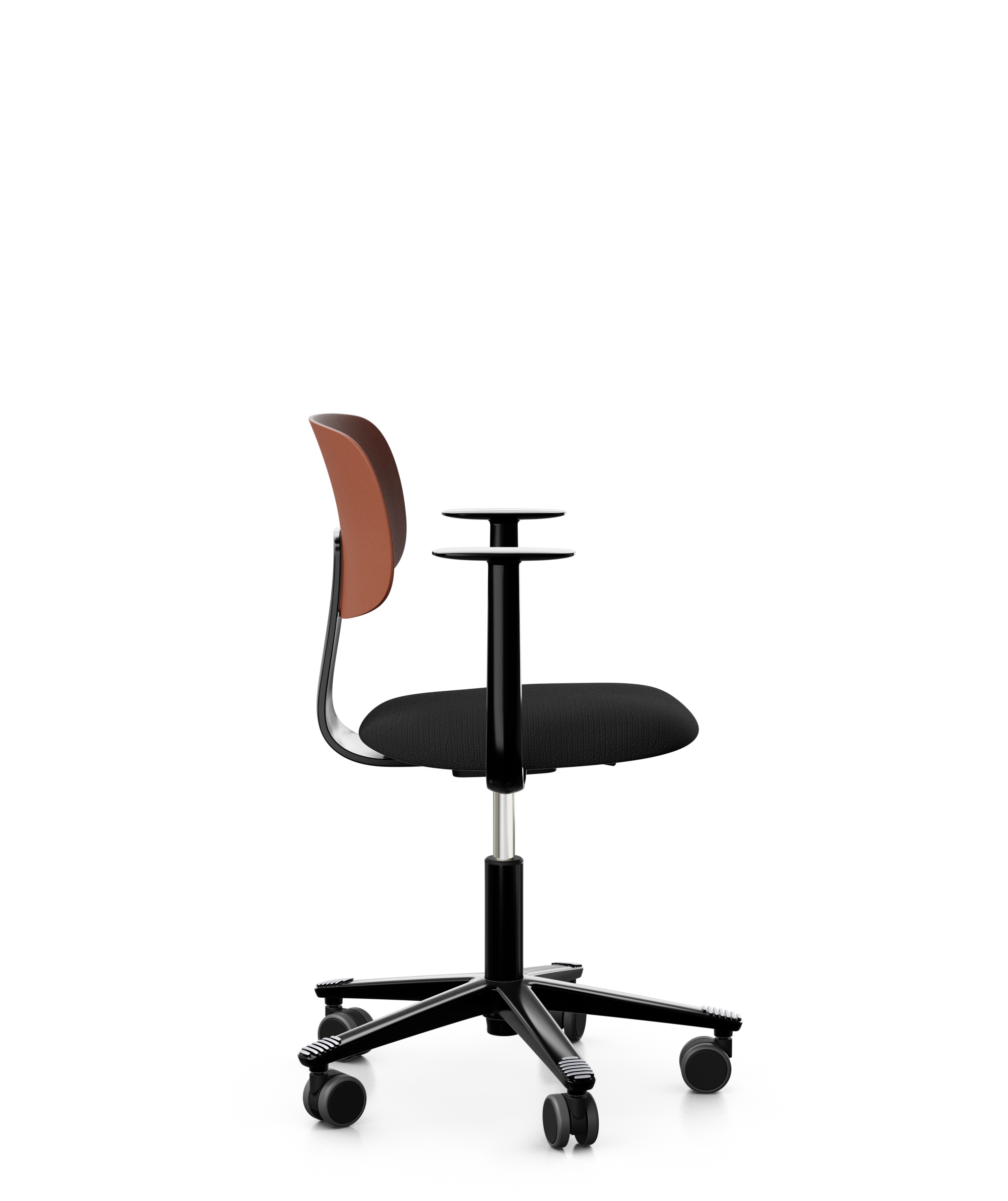 Arbeitsstuhl-Tion-Sitz-gepolstert-kastanie-schwarz-schwarz-bmsofort-2 Homeofficestuhl Tion Sitz gepolstert