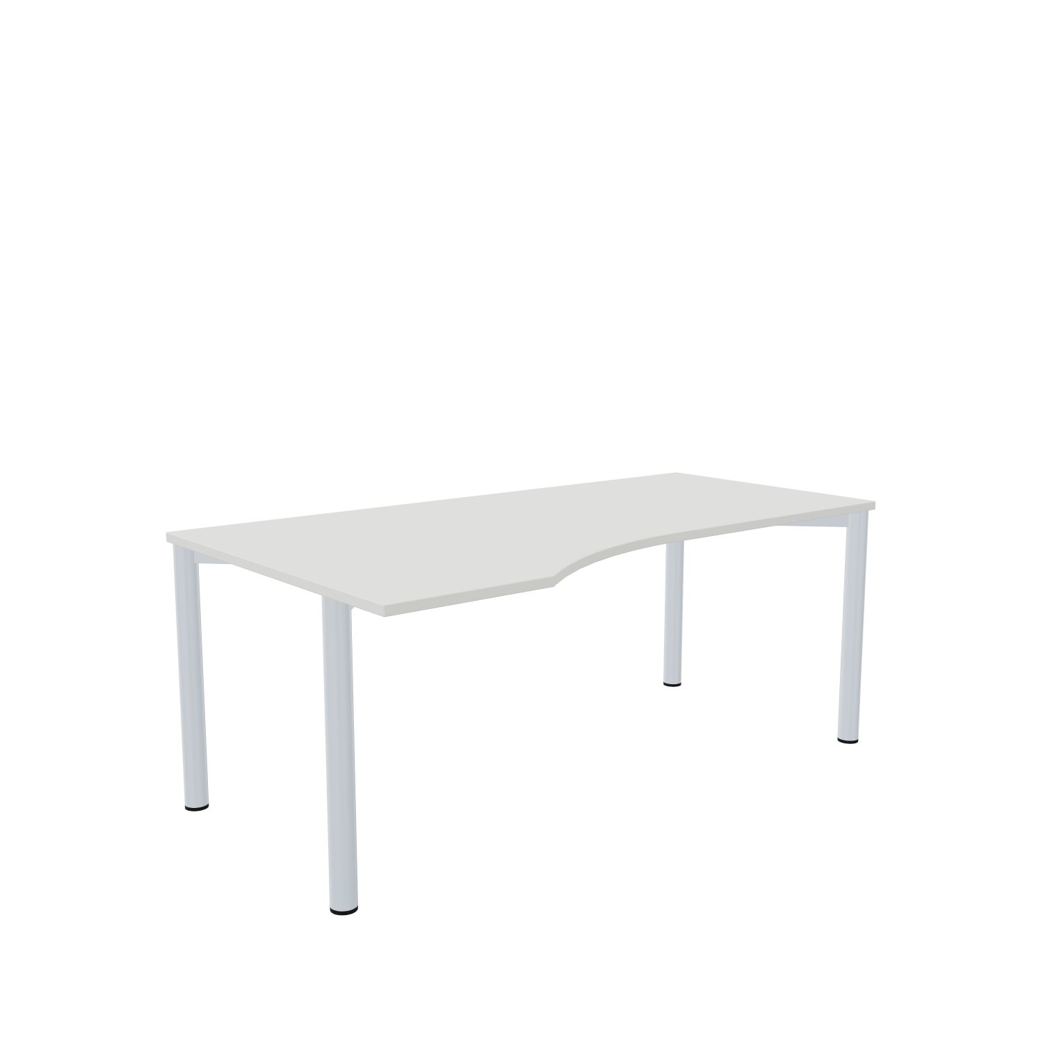 Freiformtisch-Imola-4-180-100-links-weiss-alu-bmsofort-1 Imola Freiformtisch
