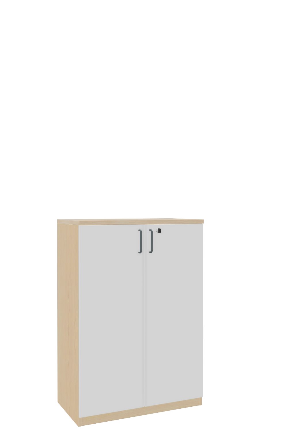Aktenschank-3-OH-Tarragona-Ahorn-Weiss-Dunkelgrau-bmsofort-1 Tarragona Aktenschrank