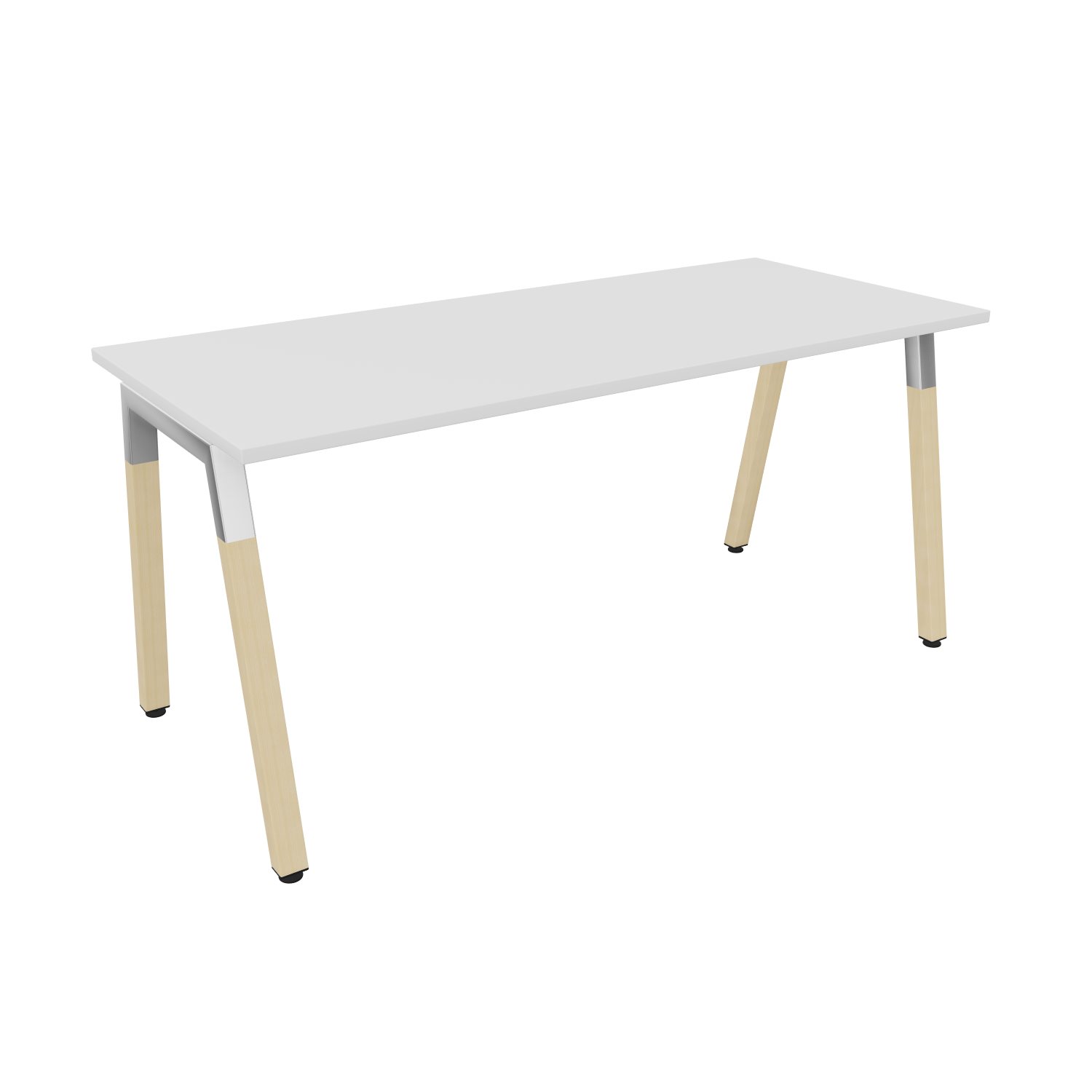 Schreibtisch-Oviedo-Home-A-160x70-weiss-alufarben-bmsofort-1 Oviedo Home Schreibtisch