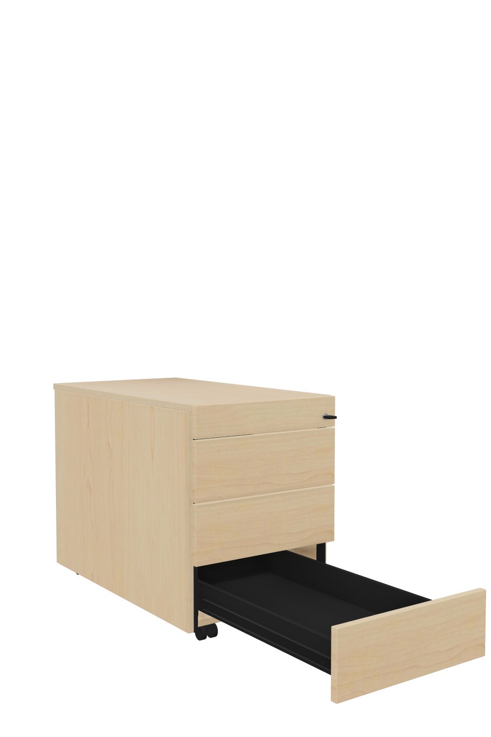Rollcontainer-Oviedo-80-Ahorn-Ahorn-bmsofort-2 Oviedo Rollcontainer mit Schubkästen