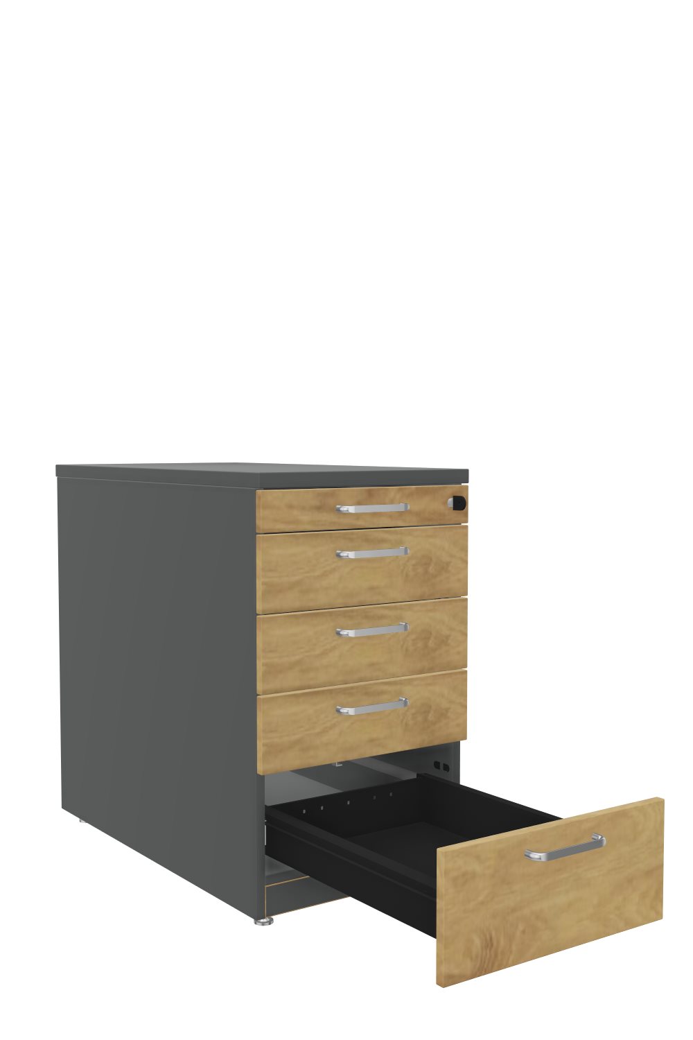 Standcontainer-80-4-Schübe-Stahl-Tarragona-Graphit-Pacana-Alufarben-bmsofort-2 Tarragona Anstellcontainer