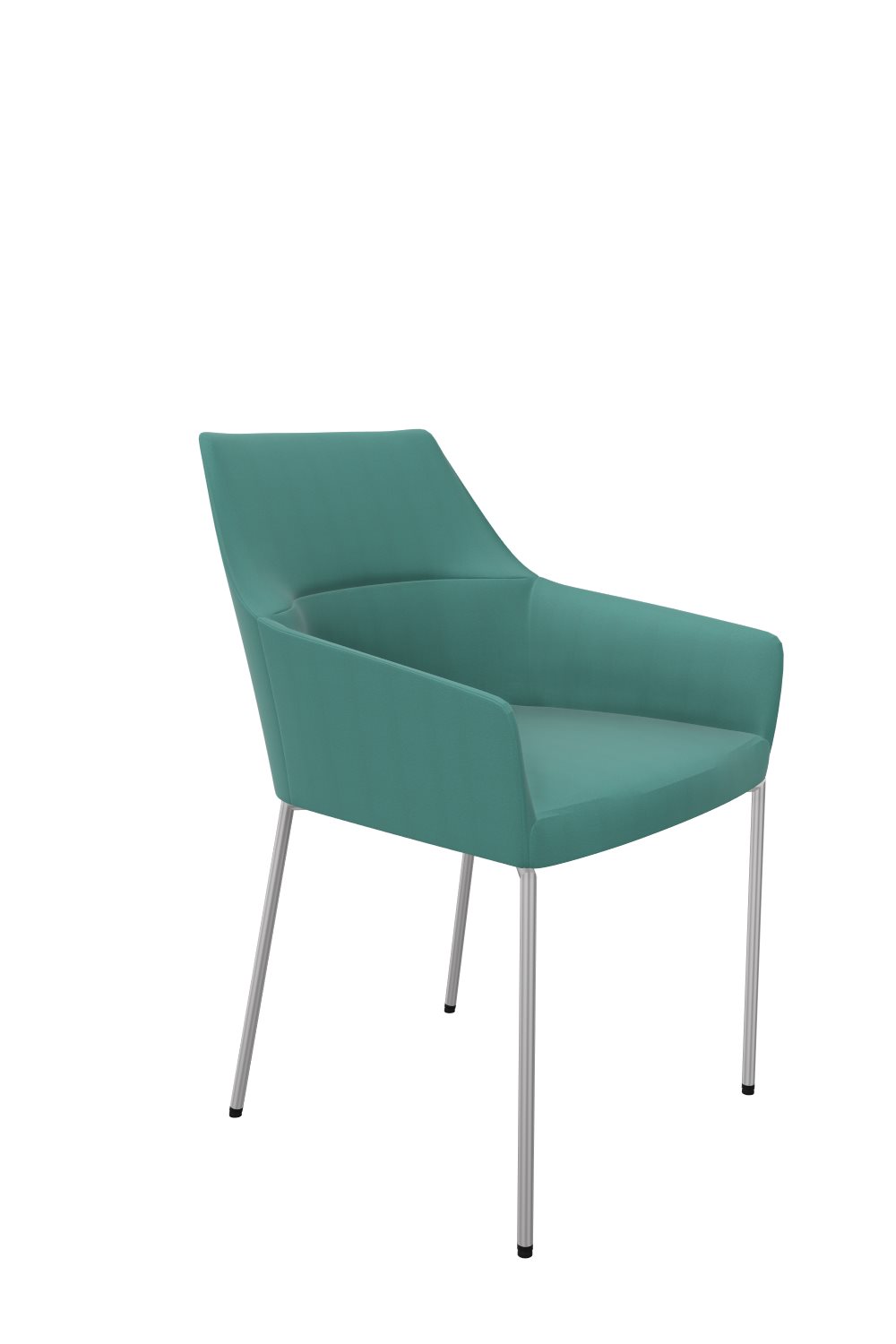 Besucherstuhl-HIP-RETRO-türkis-weissalu-bmsofort-1 Loungesessel Hip Retro