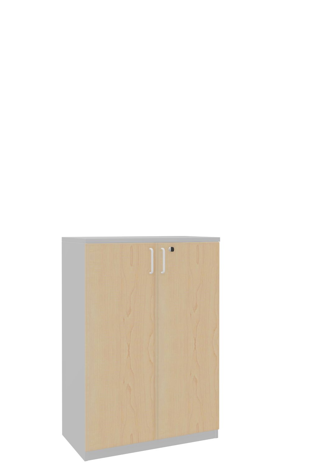Aktenschank-3-OH-Tarragona-Officegrau-Ahorn-Weiss-bmsofort-1 Tarragona Aktenschrank