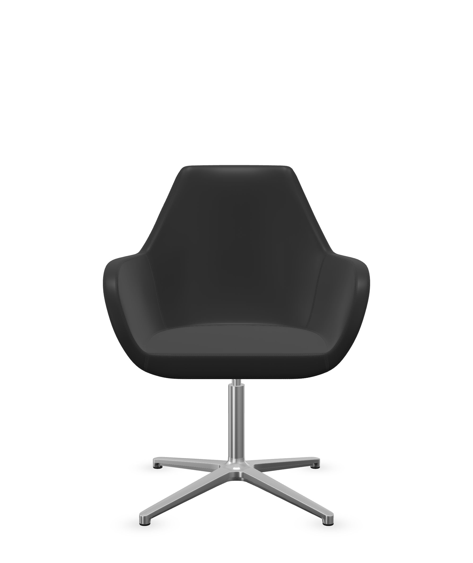 Loungesessel-Lounge-4K-schwarz-chrom-bmsofort-1 Lounge FK