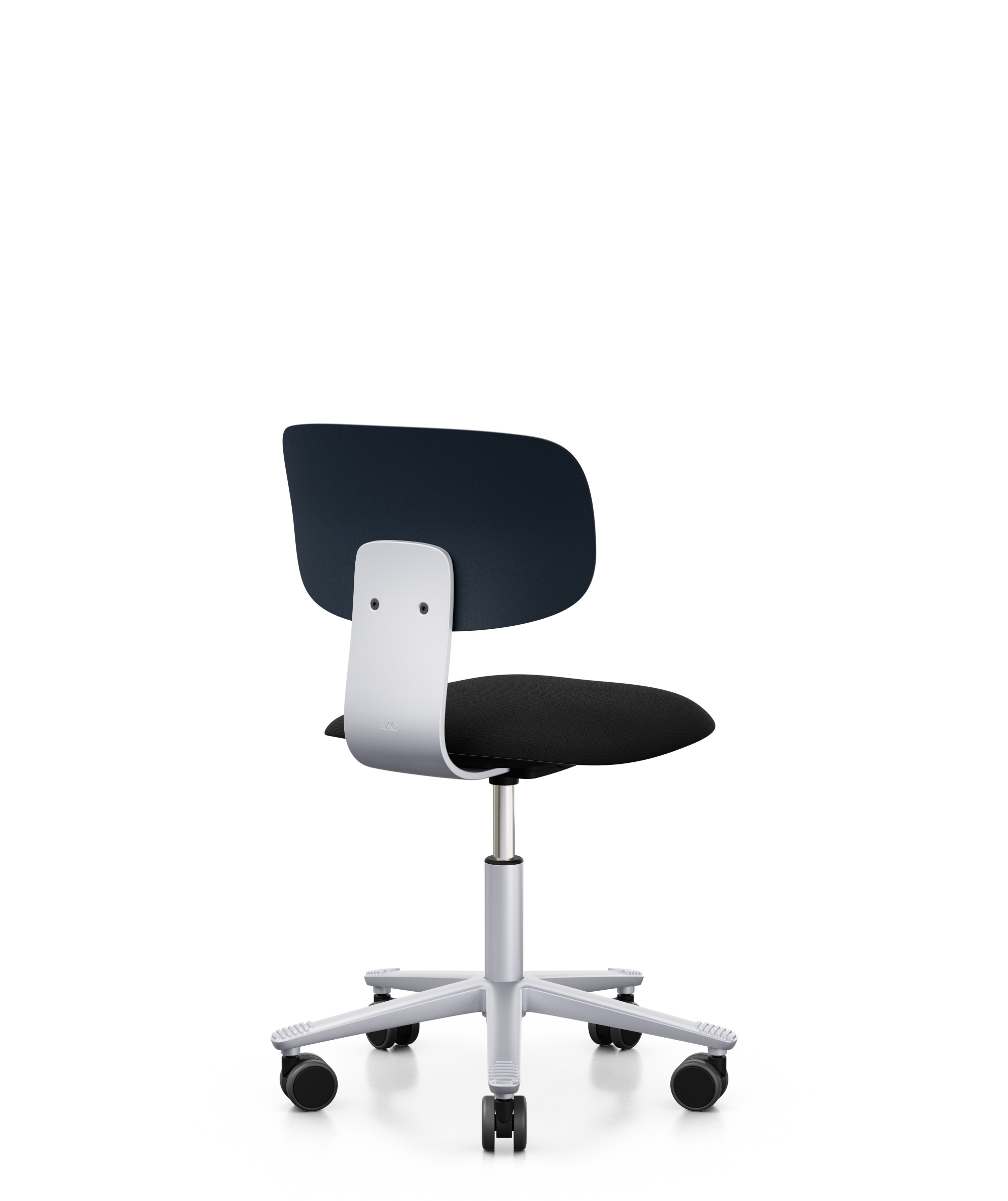 Arbeitsstuhl-Tion-Sitz-gepolstert-dunkelblau-silber-schwarz-bmsofort-3 Homeofficestuhl Tion Sitz gepolstert