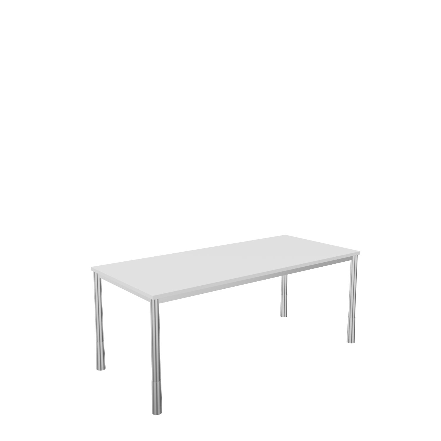 Schreibtisch-Rundrohr-Tarragona-180-80-weiss-alu-bmsofort-1 Tarragona Rechtecktisch