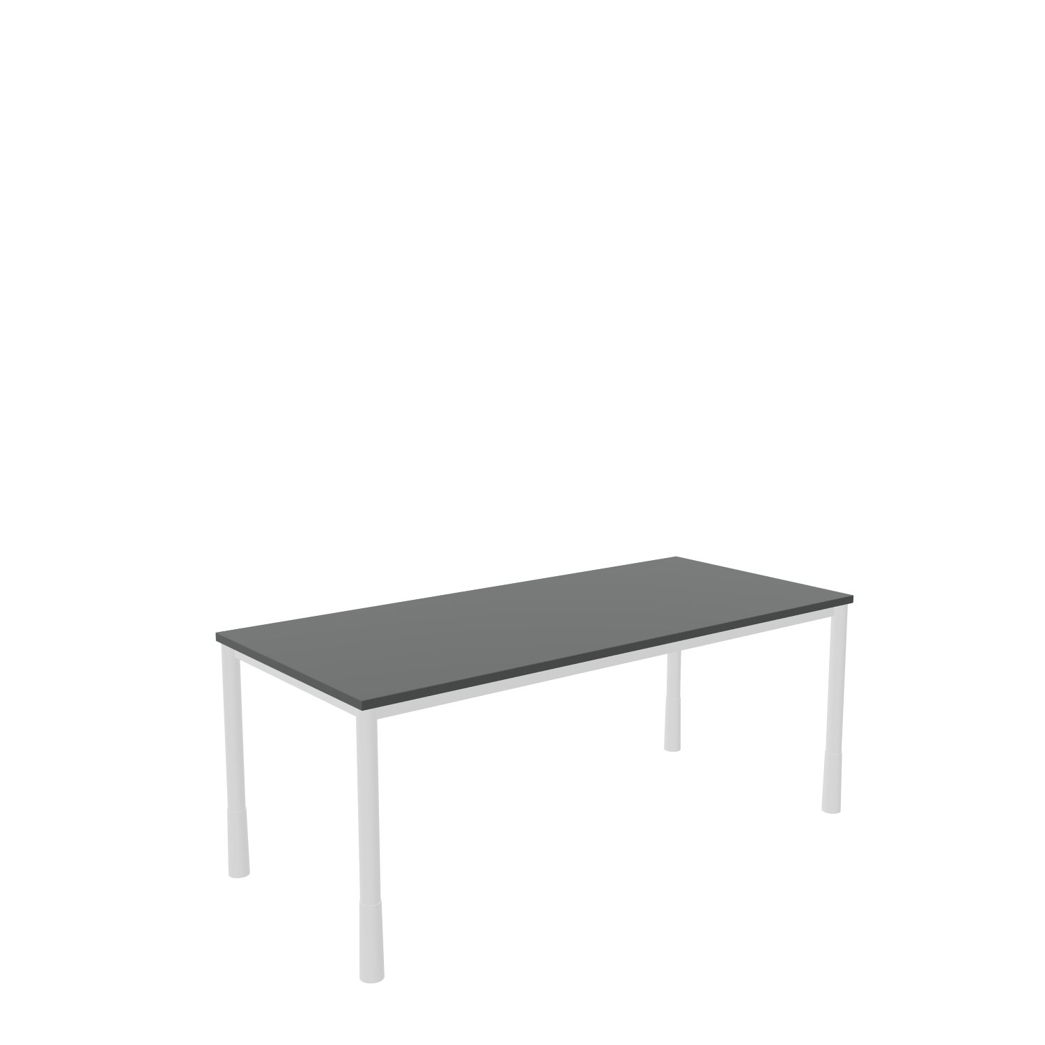 Schreibtisch-Rundrohr-Tarragona-180-80-graphit-weiss-bmsofort-1 Tarragona Rechtecktisch