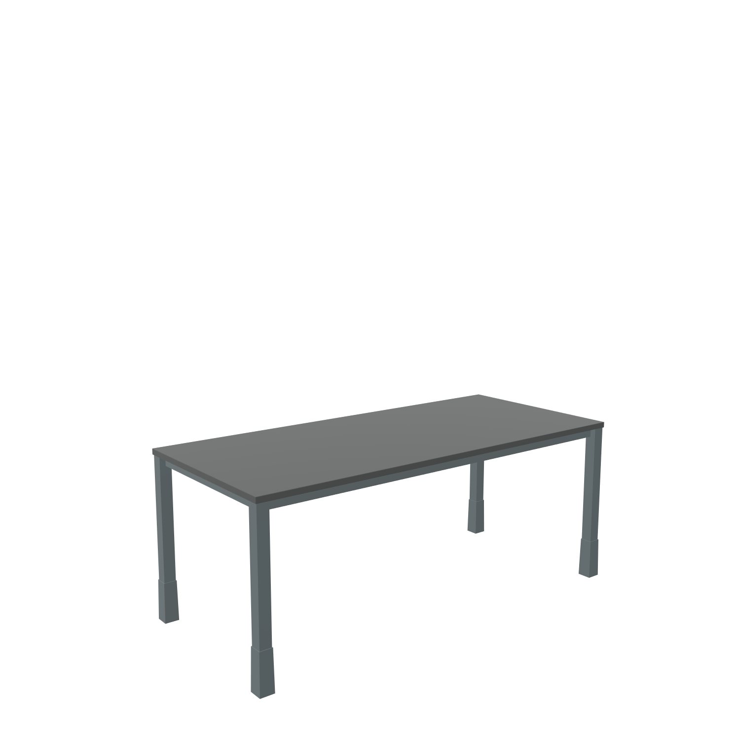 Schreibtisch-Quadratrohr-Tarragona-180-80-graphit-schwarz-bmsofort-1 Tarragona Rechtecktisch
