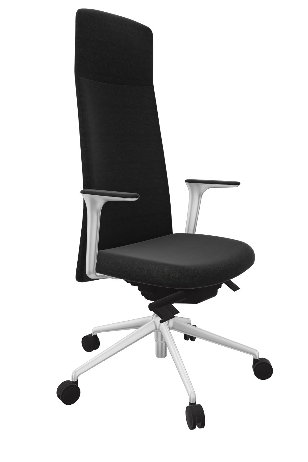 Ledersessel-Chiara-schwarz-poliert-bmsofort-1 Chefsessel Chiara