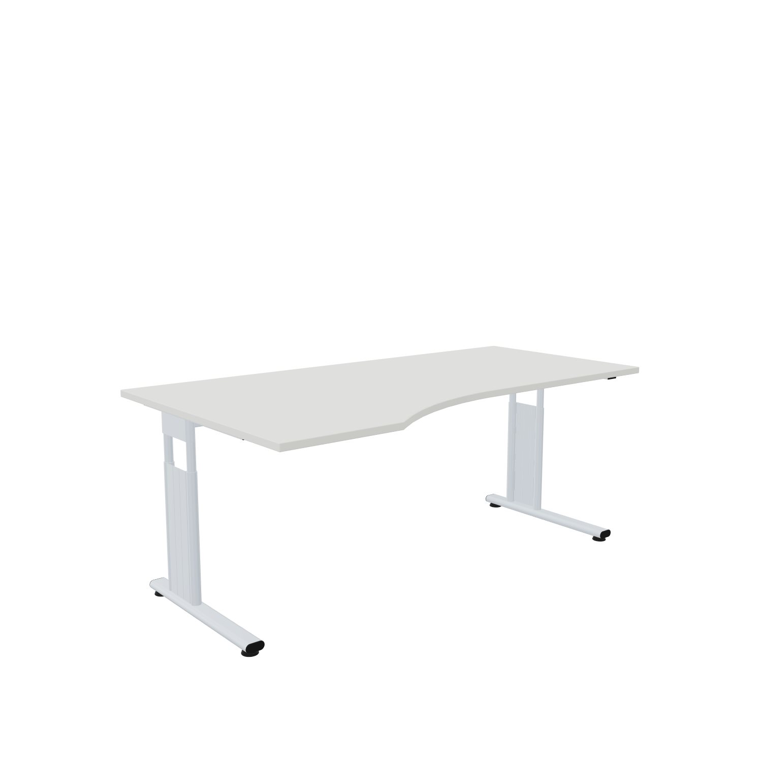Freiformtisch-Imola-C-180-100-links-weiss-alu-bmsofort-1 Imola Freiformtisch