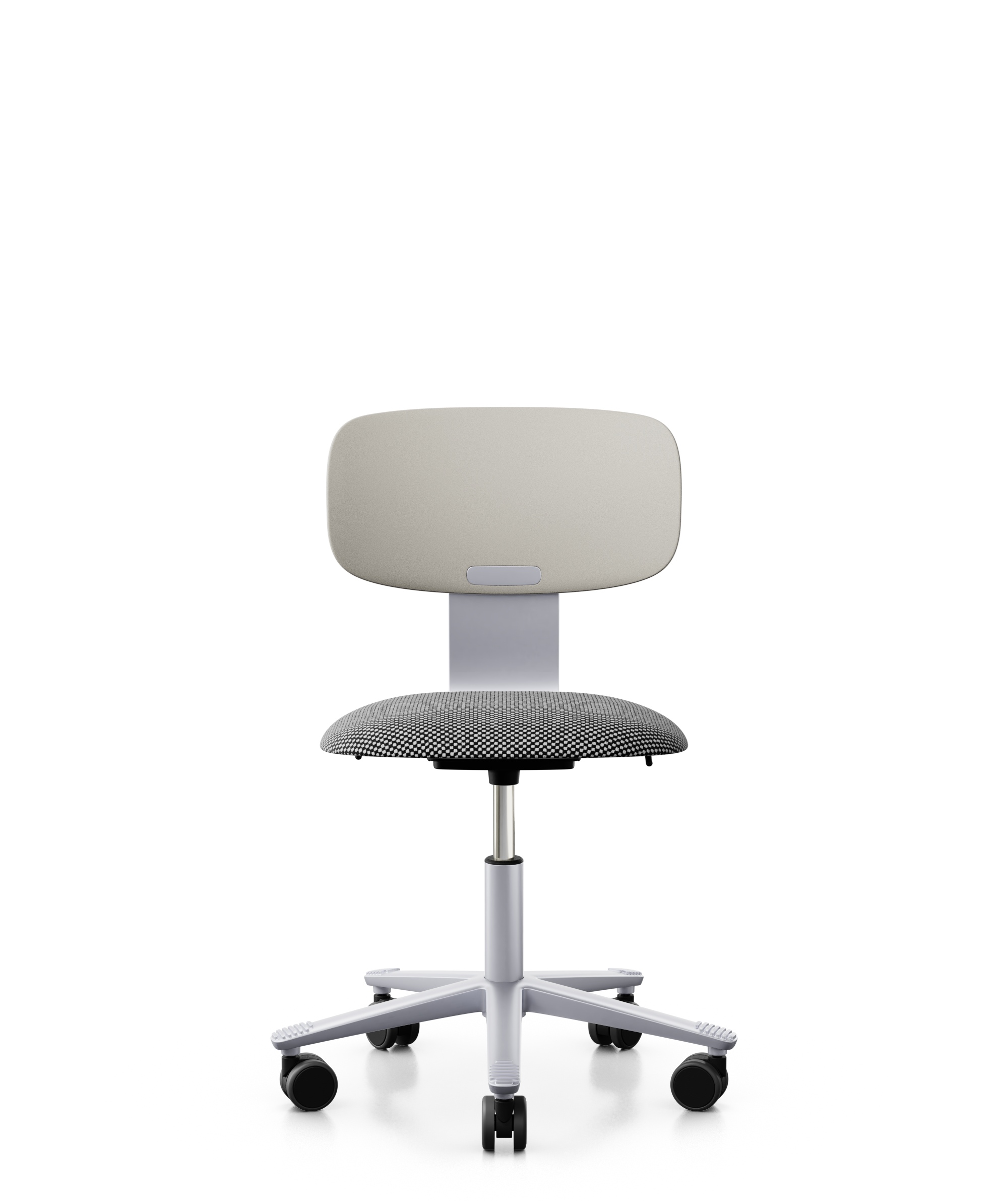 Arbeitsstuhl-Tion-Sitz-gepolstert-hellgrau-silber-schwarz-weiss-bmsofort-1 Homeofficestuhl Tion Sitz gepolstert